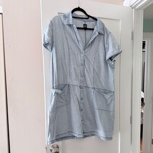 Gap UltraSoft Denim Mini Shift Dress | Size XXL | Sold Out Online